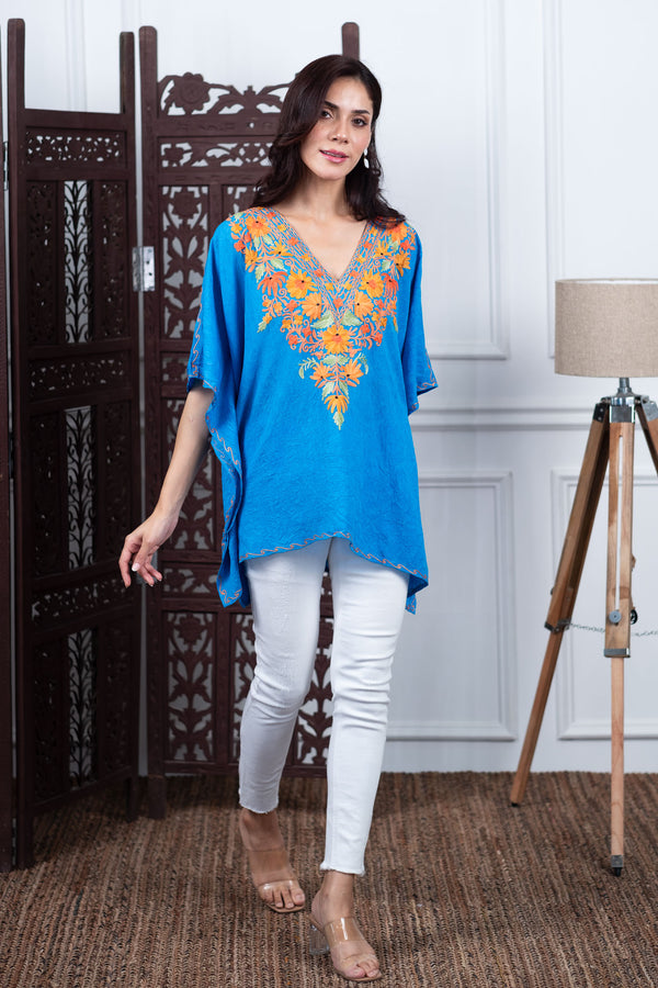 Sapphire Aari Kaftan Top