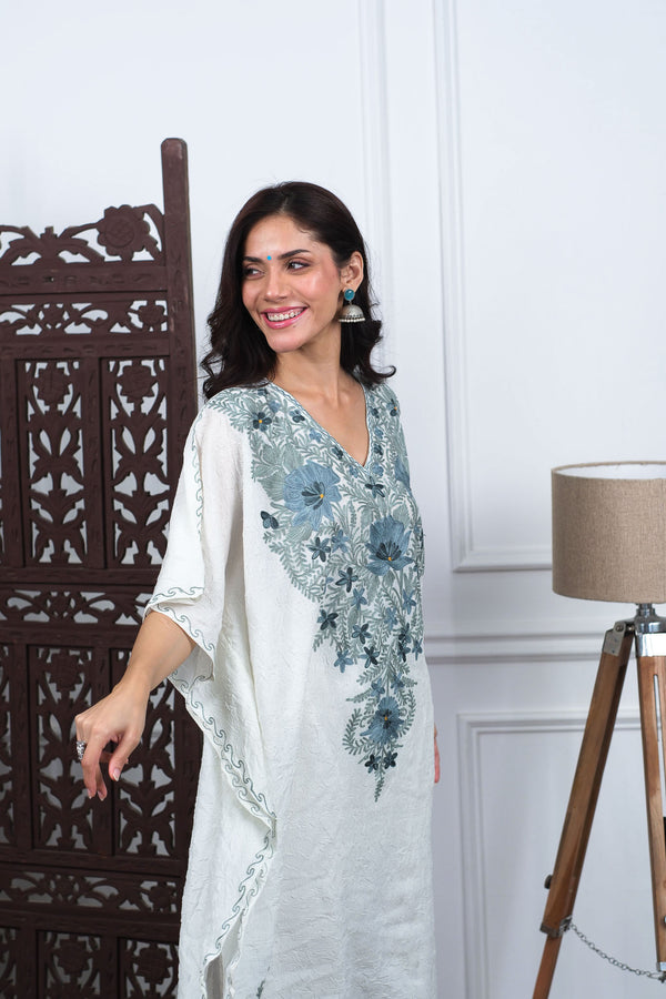 Ivory Skyline Kaftan