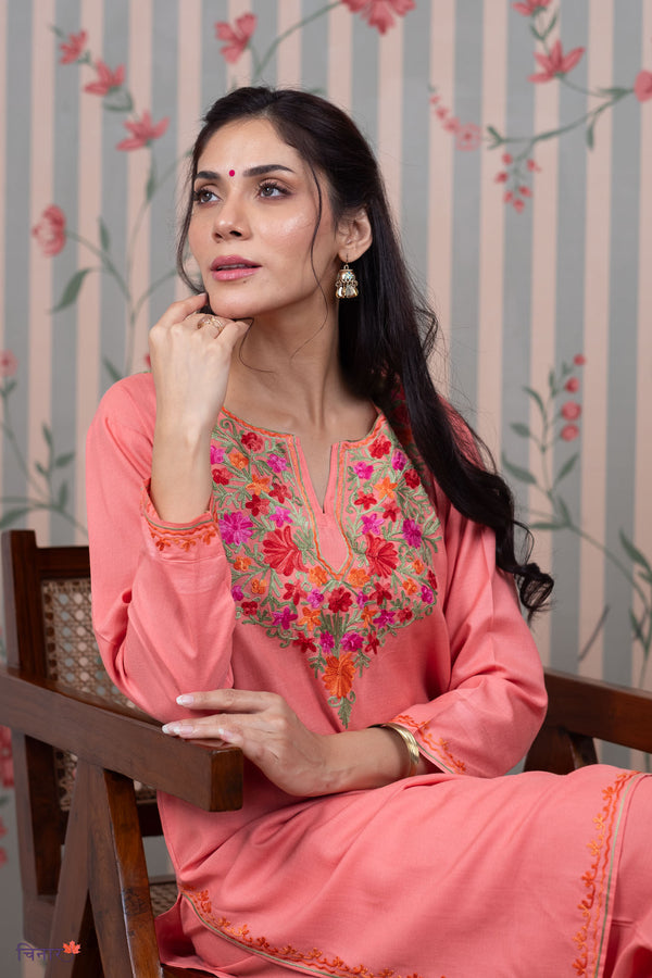 Coral Blush Kurta Set