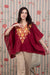 Dark Scarlet Kaftan Top