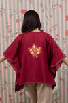 Dark Scarlet Kaftan Top