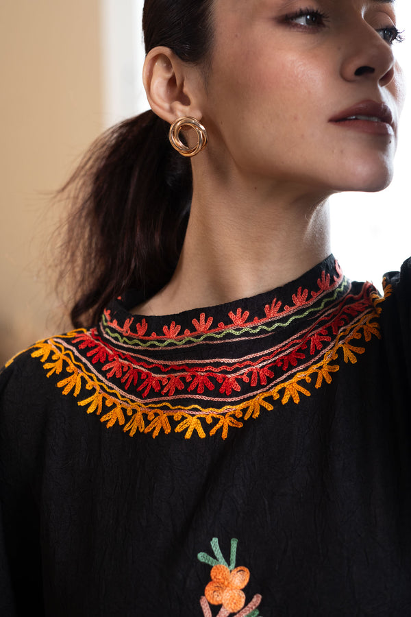 Raat Kali Collar Kaftan