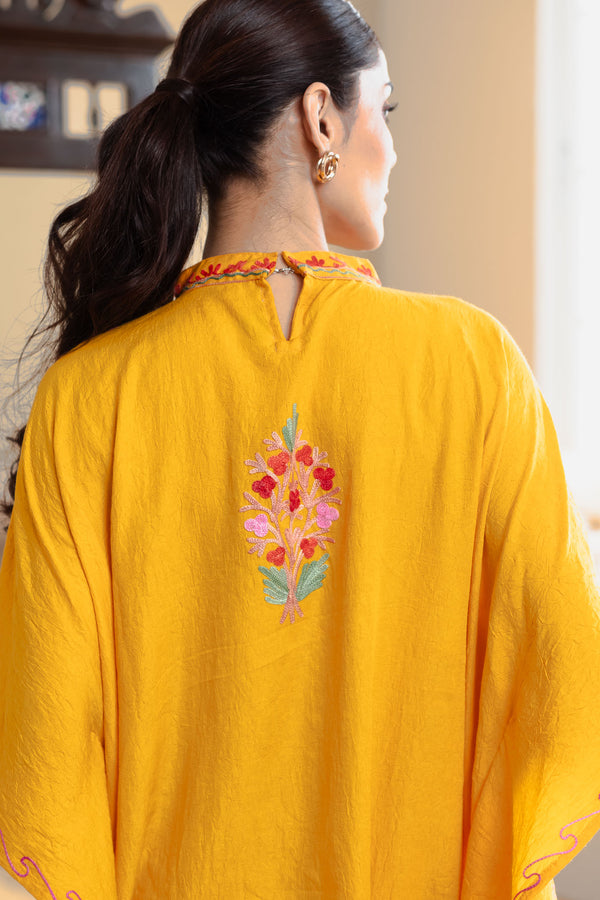 Gerua Collar Kaftan