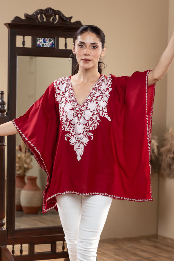 Ruby Frost Kaftan Top