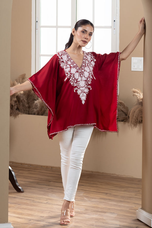 Ruby Frost Kaftan Top