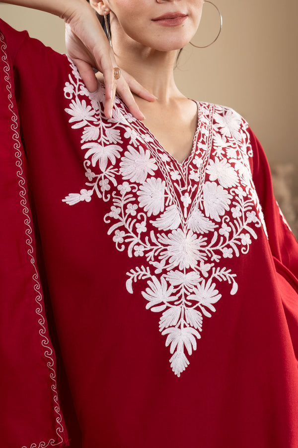Ruby Frost Kaftan Top