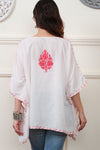 Ivory Rose Kaftan Top