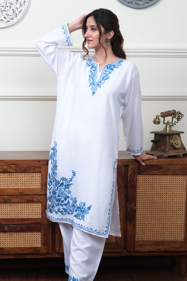 White Orchid Kurta Set