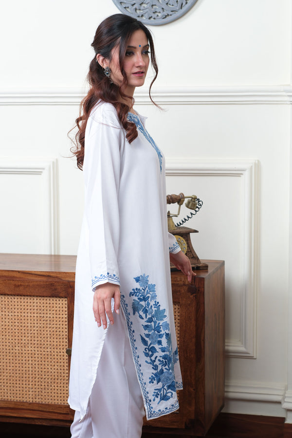 White Orchid Kurta Set