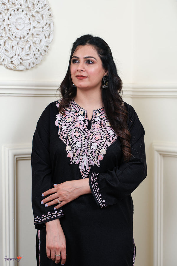 Night Rose Kurta Set