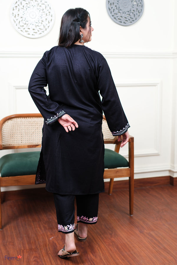 Night Rose Kurta Set