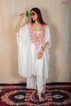 Pearl White Kaftan Co-ord Set