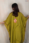 Kashmiri Olive Green Kaftan Co-ord Set