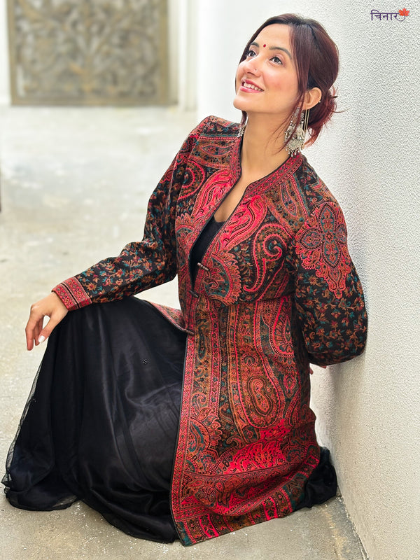 Black Scarlet Royale Coat