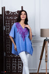 Lavender Mist Aari Crushed Cotton Kaftan