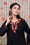 Gulposh Midnight Queen Kashmiri Cotton Kurta Set