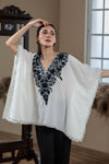 Moonlight Aari Embroidery Cotton Kaftan