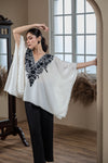 Moonlight Aari Embroidery Cotton Kaftan