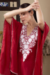 Ruby Frost Kashmiri Cotton Kaftan