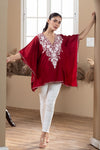 Ruby Frost Kashmiri Cotton Kaftan