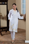 Gulposh Ivory Spring Kashmiri Cotton Kurta Set