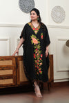 Midnight Rainbow Aari Crushed Cotton Kaftan