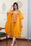 Golden Garden Aari Crushed Cotton Kaftan