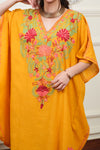 Golden Garden Aari Crushed Cotton Kaftan