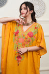 Golden Garden Aari Crushed Cotton Kaftan