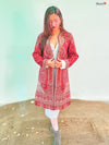 Crimson Red Royale Kani Coat