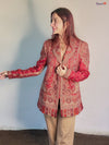 Ruby Red Kani Wool Blazer