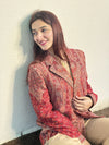 Ruby Red Kani Wool Blazer