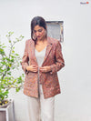 Royal Peach Wool Kani Blazer